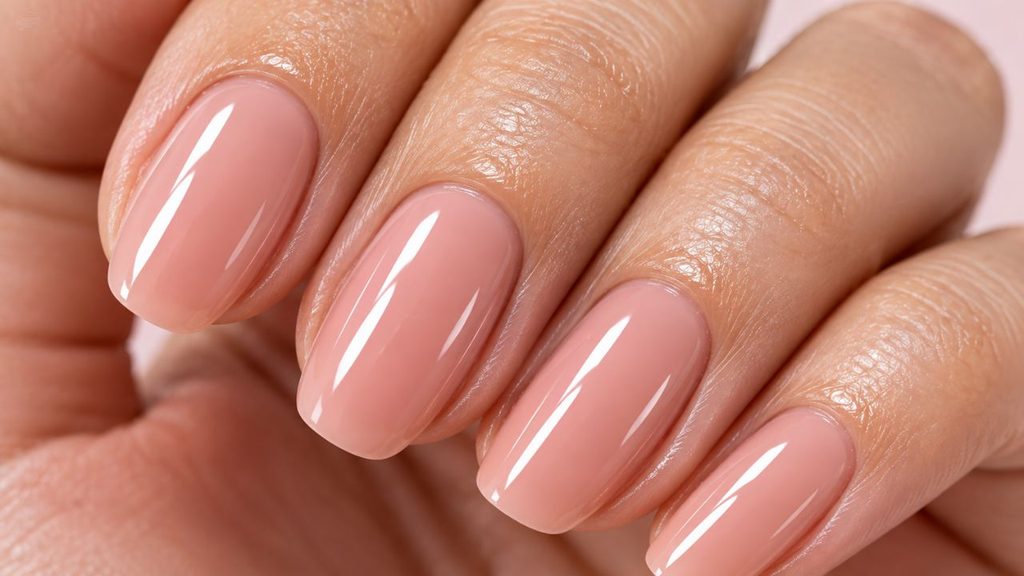 Flawless high gloss result showing how to apply nail polish perfectly at home